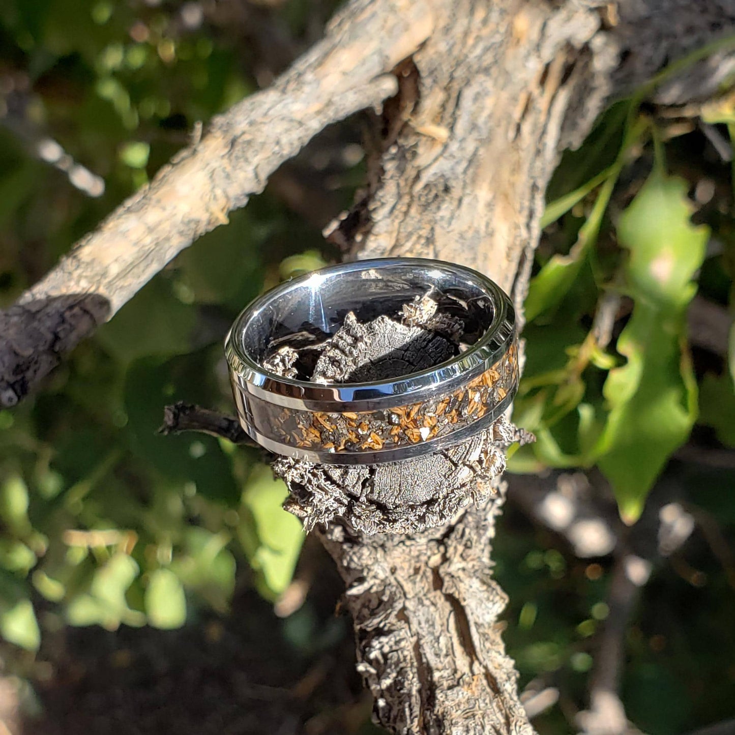 King Killer Ring - T-rex, Black Diamond, Meteorite, Tungsten Titanium Ceramic, Men Women, Wedding Ring, His Hers Promise, Engagement 8mm 6mm