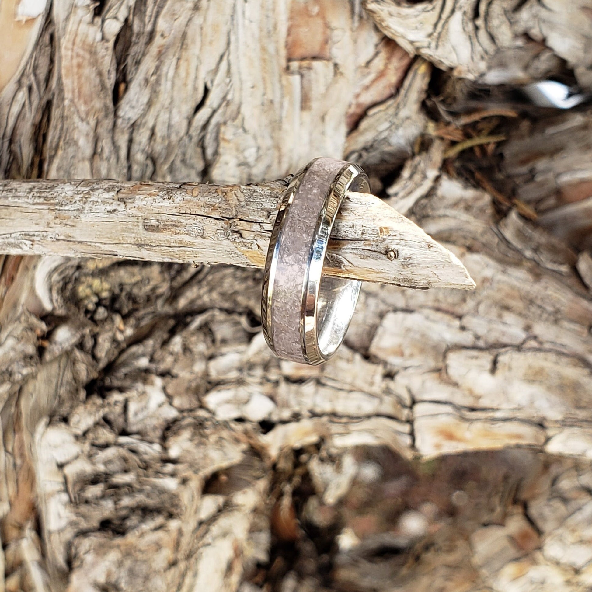 Divine Love Ring - Morganite Crystal Inlay, Tungsten Titanium Ceramic, Men & Women, Wedding Ring, His Hers Promise, Engagement Ring, 8mm 6mm